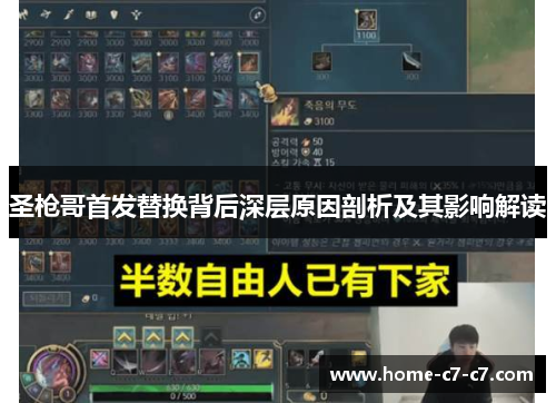 圣枪哥首发替换背后深层原因剖析及其影响解读