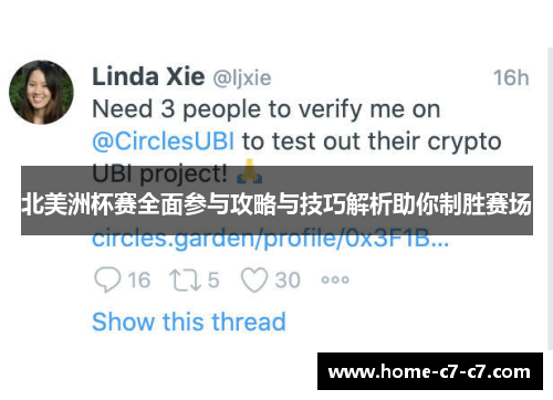 北美洲杯赛全面参与攻略与技巧解析助你制胜赛场